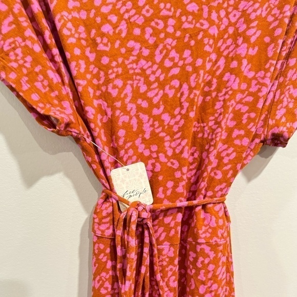 Free People Women's Marsaille Front-Cutout Tie-Waist Mini Dress Rust Com… - Picture 10 of 15
